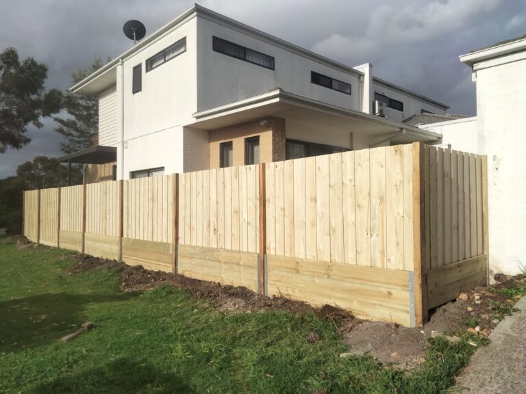 Premium timber fence and gate installed by Gravity Fencing contractor