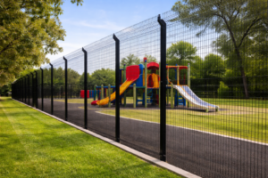 aluminum fence for school