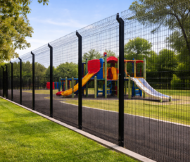 aluminum fence for school
